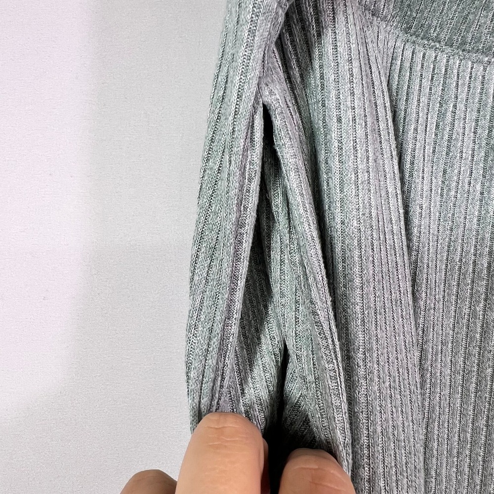 Cuddl Duds Womens XL Sage Green Ribbed 3 Piece Lounge Set Cardigan Tank Pants - Picture 8 of 10